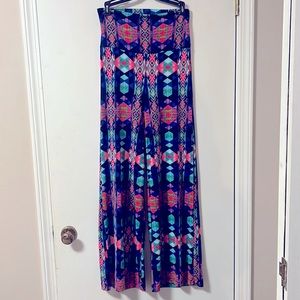 2B boutique Women’s high rise palazzo pants size small, EUC